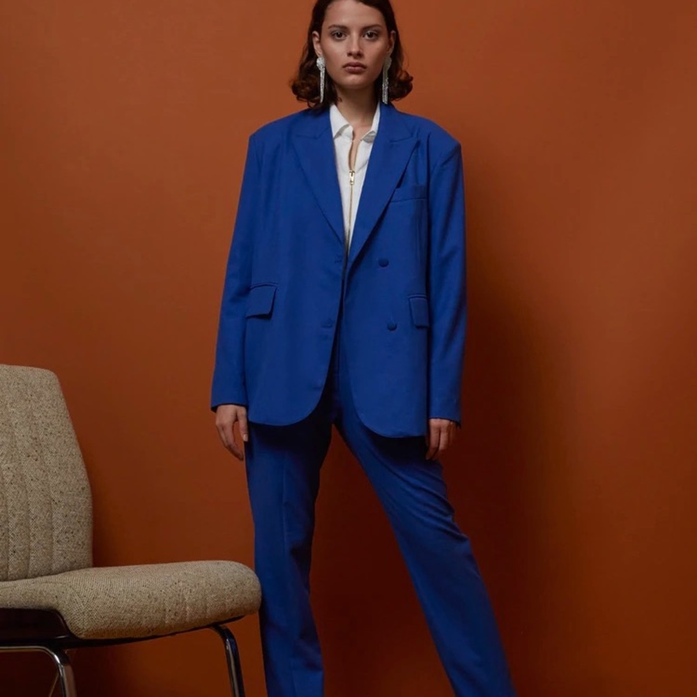 Sister Dream Jane Ghospell Boxy Blazer Blue blazer M